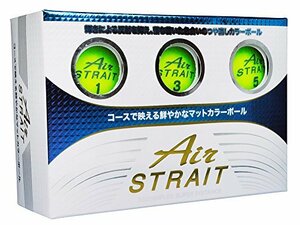 LEZAX(レザックス) ゴルフボール Air STRAIT マットカラーボール 6個入り (未使用品)　(shin