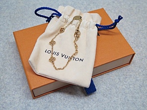 ★☆【LOUIS VUITTON】LOUIS VUITTON ルイ ヴィトン フラワー フラワーフル LVサークル ブレスレット M68127 ゴールド ot☆★