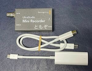 ブラックマジックデザイン ミニレコーダー UltraStudio Mini Recorder 中古 動作確認済 キャプチャ　ケーブルセット　intel mac用