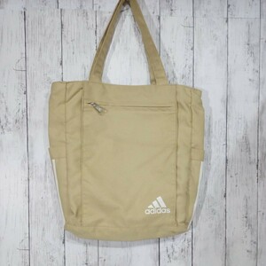 HYB/23/驚愕の888円～完全売り切り!adidas//アディダス/永遠の超定番ベストセラー/ストリート大本命!!トート/ハンド/バッグ/ベージュ