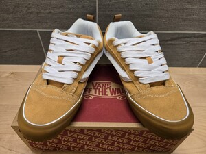 【1円スタート】VANS ヴァンズ KNU SKOOL ニュースクール VN0009QCBLS GUM BUMPER HONEY YELLOW 28.5cm