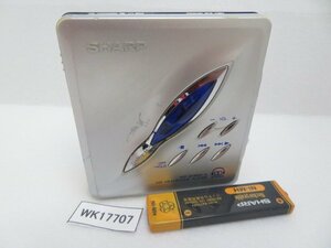 WK17707★シャープ SHARP★ポータブルMDプレーヤー★MD-ST800-A★即決！