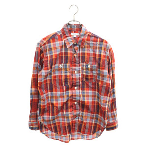 Engineered Garments エンジニアド ガーメンツ EG Work Shirts (Check) チェックワーク長袖シャツ レッド