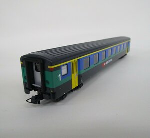 ROCO スイス鉄道(SBB) EW II 客車 1等車 黒緑青 [74565]【A