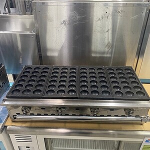 【業界最長1年保証】たこ焼き器 18穴プレート4枚 TS-184H プロパンガス 業務用 中古/送料別途見積