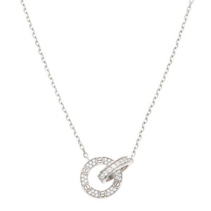 カルティエ ネックレス LOVE NECKLACE K18WGネックレス 中古 SS13