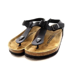 ビルケンシュトック BIRKENSTOCK Kairo トングサンダル 23cm レザー黒 ブラック /AK6 レディース