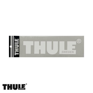 ステッカー ロゴ 白 シロ ホワイト 中サイズ13cm　正規品 カッティングシート THULE/スーリー THP-STWH13 ht