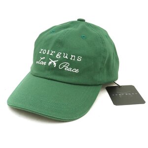 未使用 ROARGUNS LADIES LOW CAP EMBROIDERY サイズ0 グリーン 18SGLQ-01 ロアーガンズ ロゴ刺繍キャップ 帽子