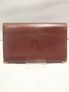 Cartier カルティエ 財布 長財布 マストライン ボルドー 大きいサイズ qob.b1213