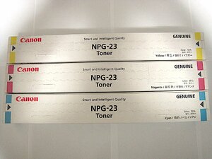 【送料無料】 CANON NPG-23 3本セット 純正 未使用 シアン、マゼンタ、イエロー各１個