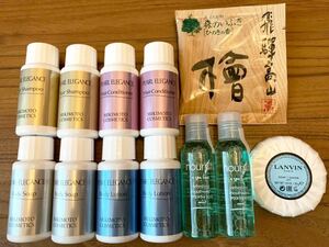 シェラトン東京◆MIKIMOTO COSMETICS◆ミキモトコスメティックス◆LANVINランバン石鹸他アメニティ12点セット◆シャンプー ボディーソープ