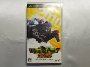  中古品/欠品有り PSPソフト ウイニングポスト7 2010 説明書欠品