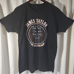 JAMES TAYLOR　ジェイムス　ジェームス　テイラー　Tシャツ　黒色　サイズＬ　綿100%