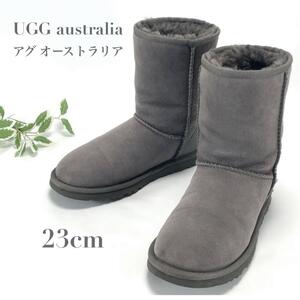 UGG australia アグ オーストラリア 5825 Classic short2 クラシック ショート2 グレー ムートン ブーツ シープスキン 23cm レディース