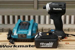 マキタ　18V 充電式インパクトドライバ TD171D 黒 互換バッテリー、充電器セット　動作品　動画有　MAKITA　