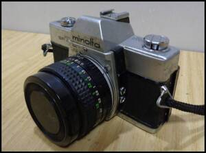 fh0048 送料無料 ミノルタ minolta 一眼レフ SRT101 フィルムカメラ MC ROKKOR-PF 1:1.7 f=55mm 動作未確認です