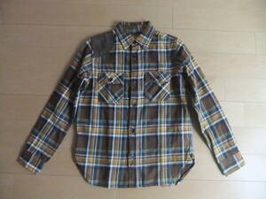 ビームスボーイ ネルシャツ BEAMS BOY FLANNEL SHIRTS 100% cotton brown check shirts 