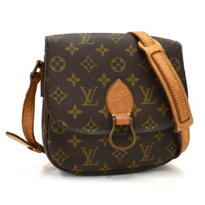 1円 ◆良品 LOUIS VUITTON ルイヴィトン ショルダーバッグ サンクルーMM M51243 モノグラム キャンバス ブラウン◆E.Cmio.zE-03