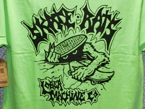 送料無料 Mサイズ LOSER MACHINE Tシャツ ライム色 SKATE RATS ルーザーマシーン 新品