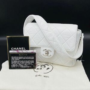 1円 良品 CHANEL シャネル ミニ マトラッセ ターンロック ココマーク SV 金具 ラムスキン ハンド バッグ dD0381N