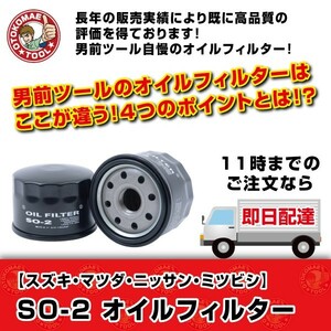 オイルフィルター SO-2　JAPAN MAX スズキ・マツダ・ニッサン・ミツビシ　オイルエレメント　オイル濾過