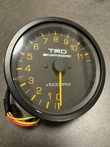 TRD タコメーター 11500rpm タコ メーター 83270-SP022 DENSO デンソー 108Φ AE86 AA63 KP61 TE37 TE27 TE71 TA22 TA27