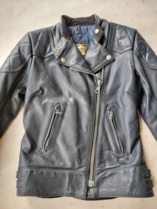 LewisLeathers 　ルイスレザー スーパーモンザ 　ネイビー 　レディース　34 　ビンテージ 　USED