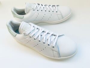 デッド!! 希少!! 新品 19年 adidas STAN SMITH WHITE LINEN GREEN スタンスミス レザー リネングリーン 天然革 us 9.5 / 27.5 ㎝