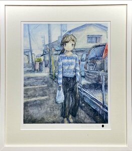 くらやえみ　Passing byアーカイバルピグメントプリント　人気作品 版画作品 少女　人物画　現代アート