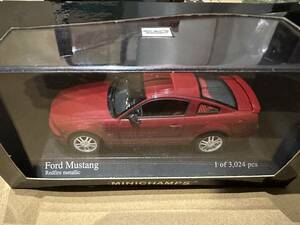 ミニチャンプス　FORD MUSTANG GT 2005 1/43　中古品　※箱に難あり