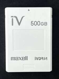 ★動作品★　iVDR-S カセットハードディスク　500GB　ホワイト　マクセル/maxell　アイヴィ　M-VDRS　Wooo対応　①