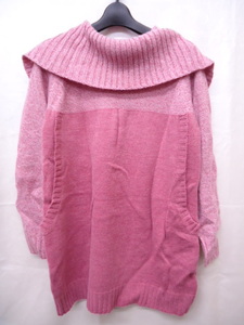 【KCM】wdn-4■タグなし未使用■マタニティウェア　セーター　授乳服　ピンク　レディース