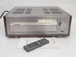 YAMAHA/ヤマハ A級動作採用 プリメインアンプ AX-2000A リモコン・説明書付 配送/来店引取可 § 70D53-1