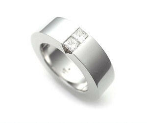 【緑屋質屋】グッチ　ダイヤモンドリング 0.44ct K18WG【中古】