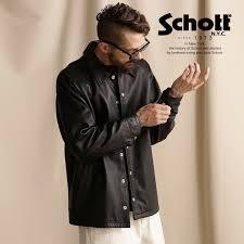 試着のみ　Schott/ショット　SHEEP COACH JACKET/シープ コーチジャケット 革ジャン レザージャケット　M