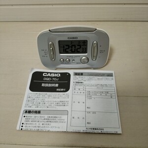 CASIO カシオ 置時計　デジタル　 目覚まし時計 電波受信　説明書付