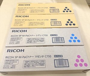 RICOH 純正IPSiO SP M-PaCトナー ブラック C750　IPSiO SP M-PaCトナー ブラック シアン マゼンタ C750 　大阪発 20240930-o203