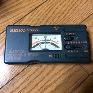 SEIKO ST606 ギター ベース チューナー