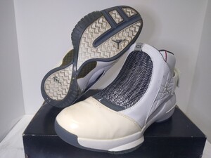 USED:AIR JORDAN ⅩⅨ CHROME（26cm）NIKE/ナイキ エアジョーダン19オリジナル/ダブルスタックズームエア/修理あり/解説書＆シューズ袋あり