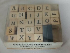 スタンプ　bogstavstempler alphabet stamp アルファベットスタンプ　中古　　ゆうパケットプラス