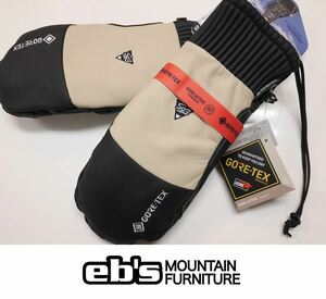 【新品:SALE】24 ebs CARVING MITT GORE-TEX - BLACK/BEIGE - Sサイズ 正規品 スノーボード ゴアテックス ミトン グローブ