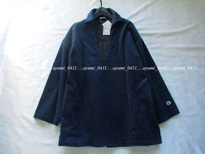 ★未使用★別注コラボ Ray BEAMS×Champion/紺・コーデュロイ ビッグシルエット シャツジャケット/定価1.5万円/洗濯機◎/ビームス