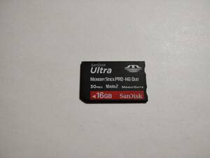 16GB　SanDisk ULTRA フォーマット済み　メモリースティックプロHGデュオ　memory stick pro HG duo 
