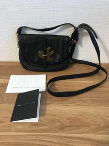 9-230 MARC BY MARC JACOBS マークバイマークジェイコブス ショルダーバッグ バッグ かばん ポシェット レザー 黒 ブラック レディース 