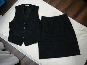 ●送料無料● anfuni 　11号　ベストスーツ　OL制服　コスプレ衣装　事務服　中古品