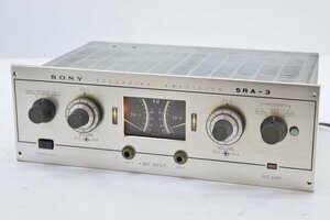 SONY ソニー SRA-3 真空管 レコーディング アンプ STEREOPHONIC RECORDING AMPLIFIER 録音 オーディオ機器 A-893M