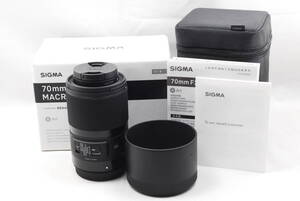 ★美品★ 即決 売切 格安 SIGMA シグマ 70mm F2.8 DG MACRO Art 018 キヤノンEF用（R6-615）