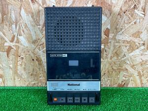 12B12 National ナショナル RQ-2105 カセットテープレコーダー 昭和レトロ ブラック 松下電器 通電OK 現状品