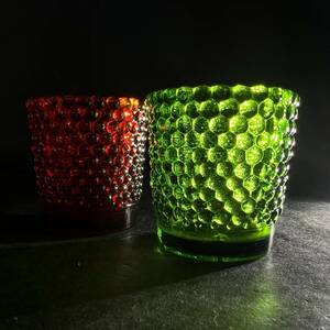 k-46722 イッタラ カステヘルミ キャンドルホルダー レッド グリーン 2個セット Candle holder Kastehelmi